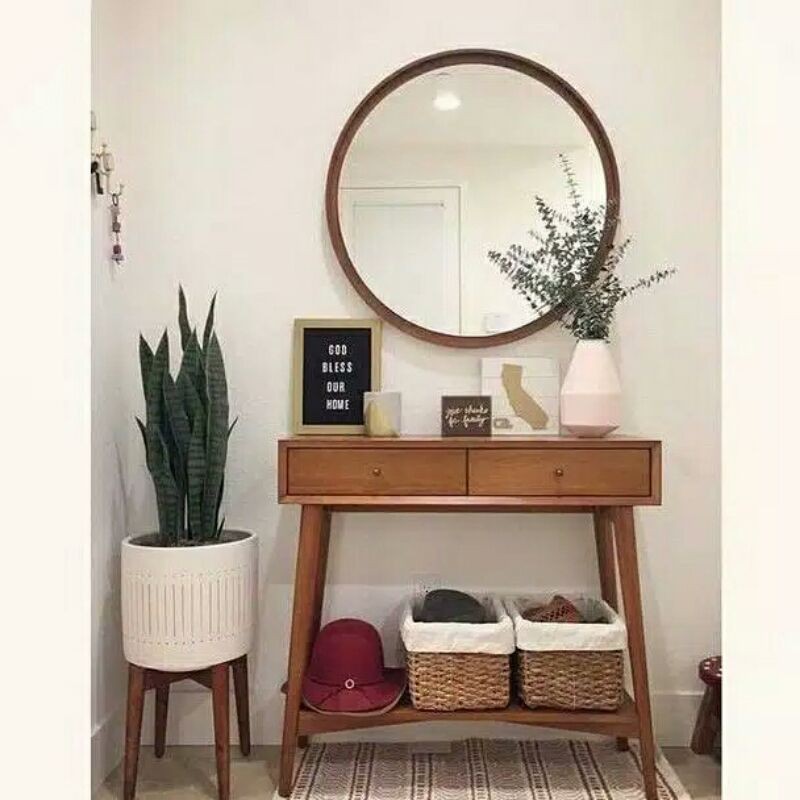 meja  konsul kaca- meja rias- meja hias.meja konsol kayu jati perhutani