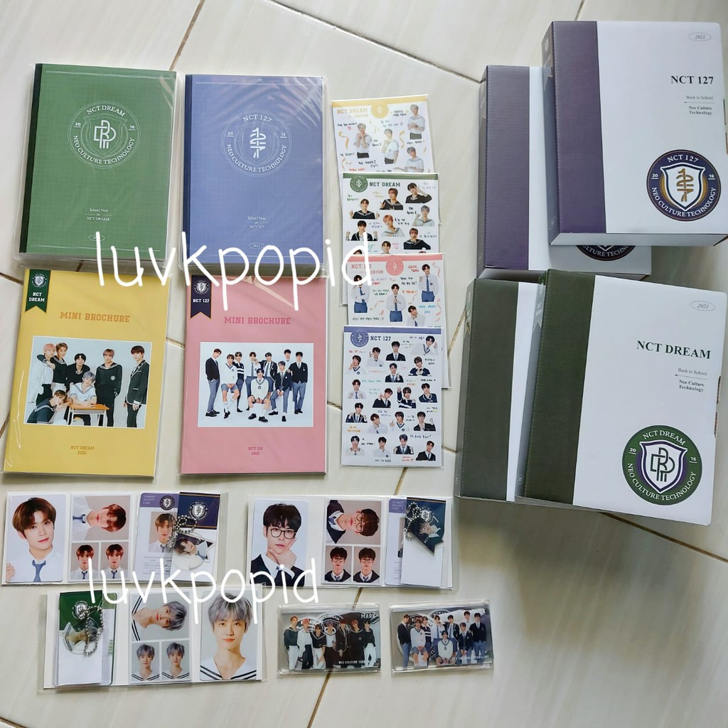 (Ready) BACK TO SCHOOL KIT 2021 NCT 127 NCT Dream Jaehyun Jaemin Doyoung Jeno B2S Sharing Member Set