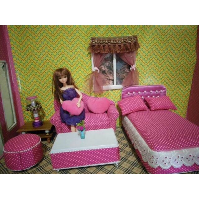 Tempat tidur /kasur boneka barbie dewasa satu set