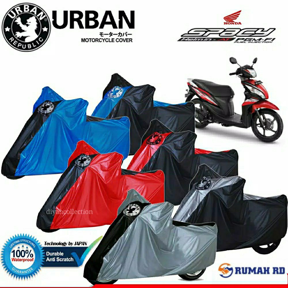 Urban / Cover Motor Honda Spacy 100% Waterproof / Aksesoris Motor Spacy / Cover Motor Premium