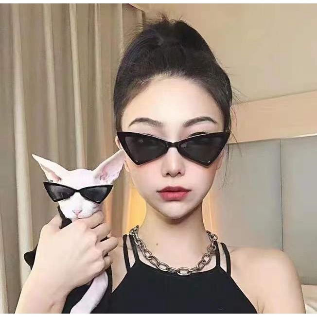 Kacamata Hitam Perlindungan Anti Radiasi UV Wanita Sunglasses Terbaru Kotak Jennie Cat Eye Import Kacamata Fashion