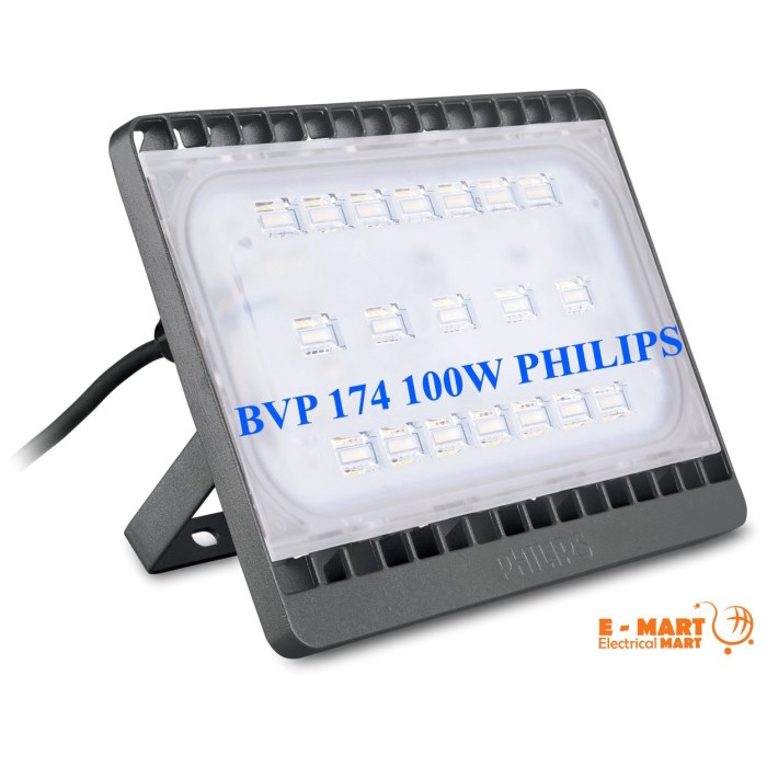 Philips Lampu Sorot 100 Watt LED Flood light BVP151 PENGGANTI BVP174 100W Putih Kuning