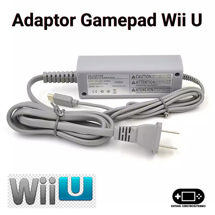 Adaptor Adapter Charger Nintendo Wii U Gamepad Game Pad ORIGINAL Original original