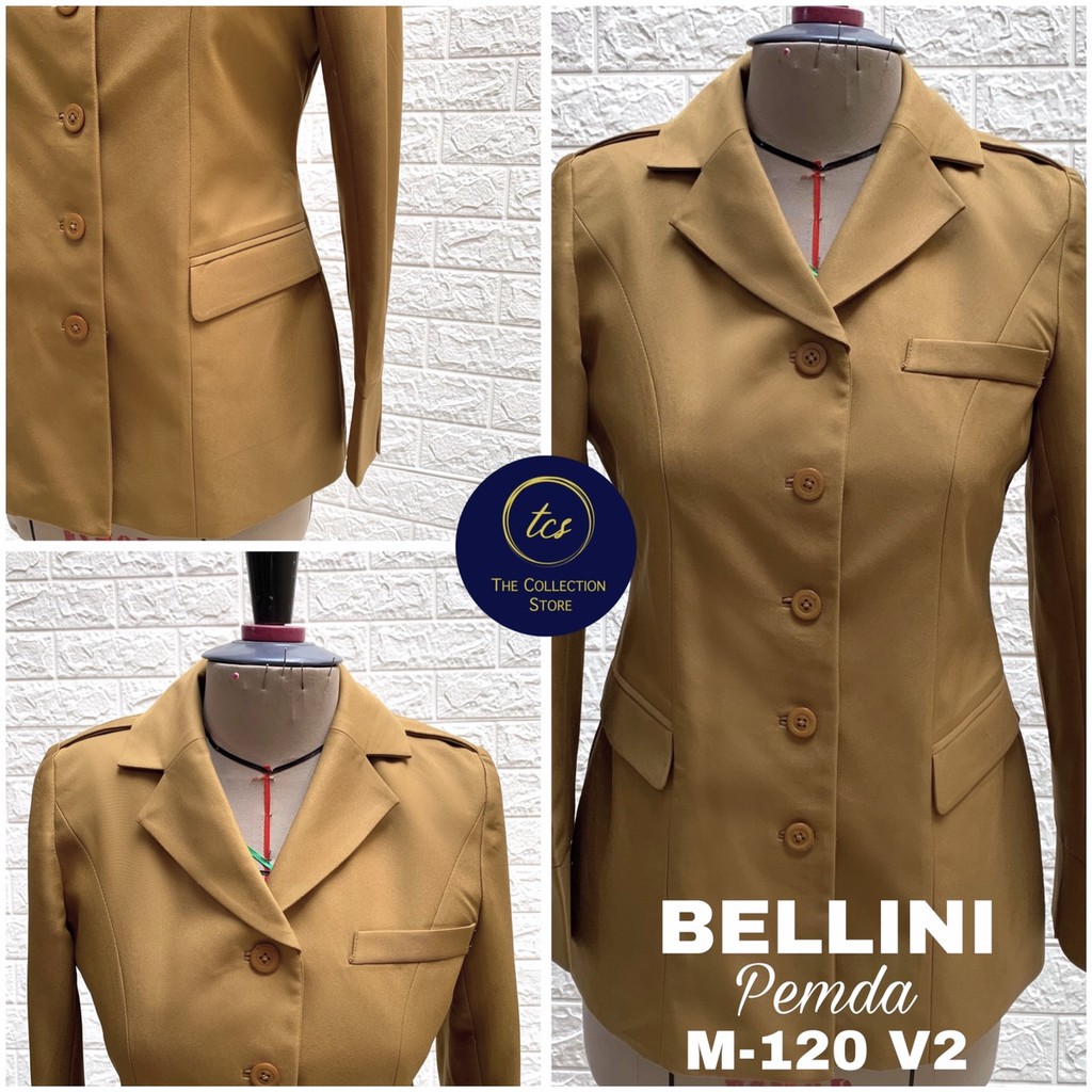 Seragam BELLAGIO, Premium BELLINI Blazer Jas Pemda Pangkat, Seragam PNS, Seragam Dinas, M-120