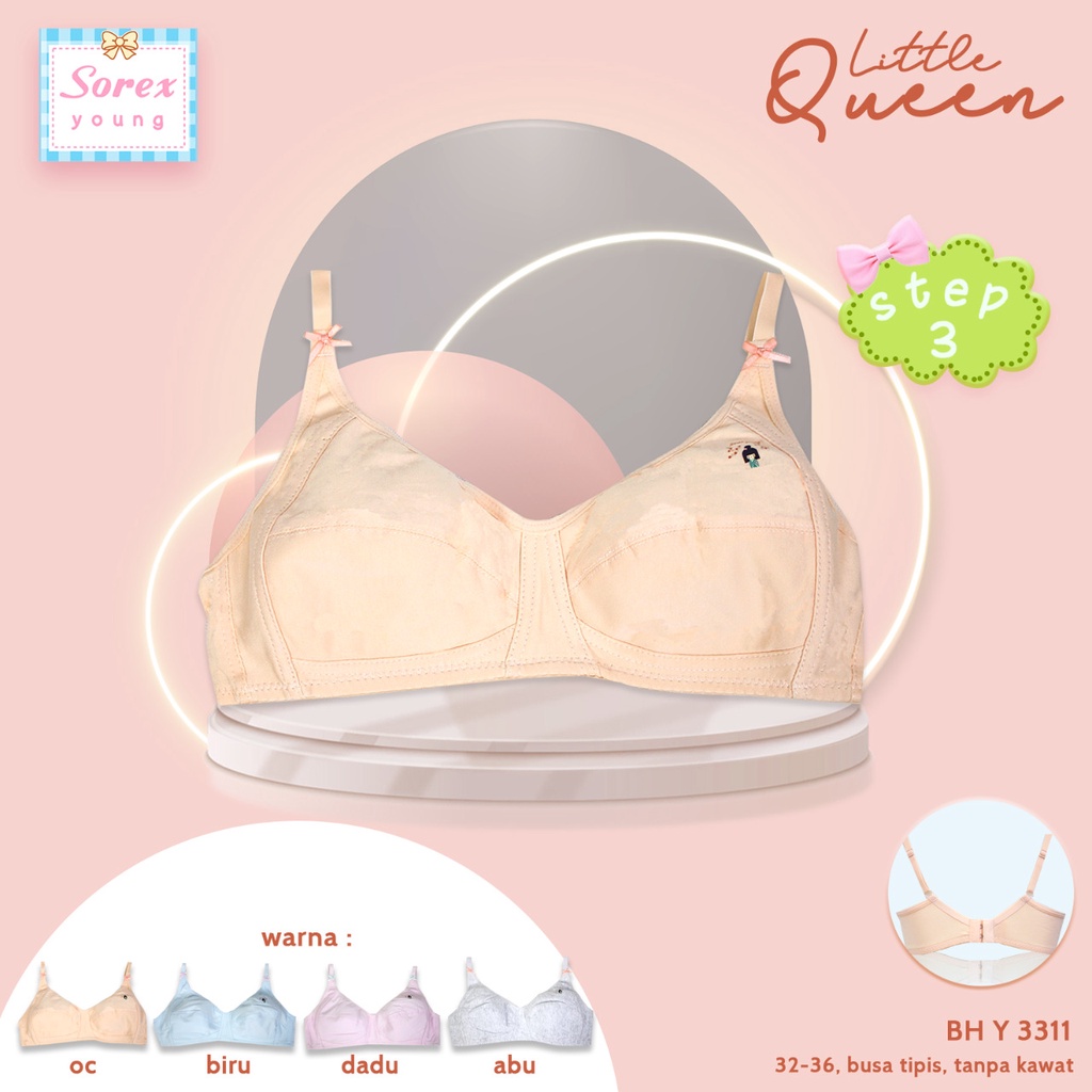 Sorex Young Bra BH Anak Remaja - Y 3310 ; 3311 ; 3322 - Step 3 (PILIH WARNA)