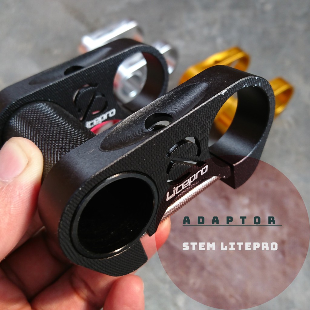 Adaptor Stem Litepro untuk Seli Sepeda Lipat 25.4 mm