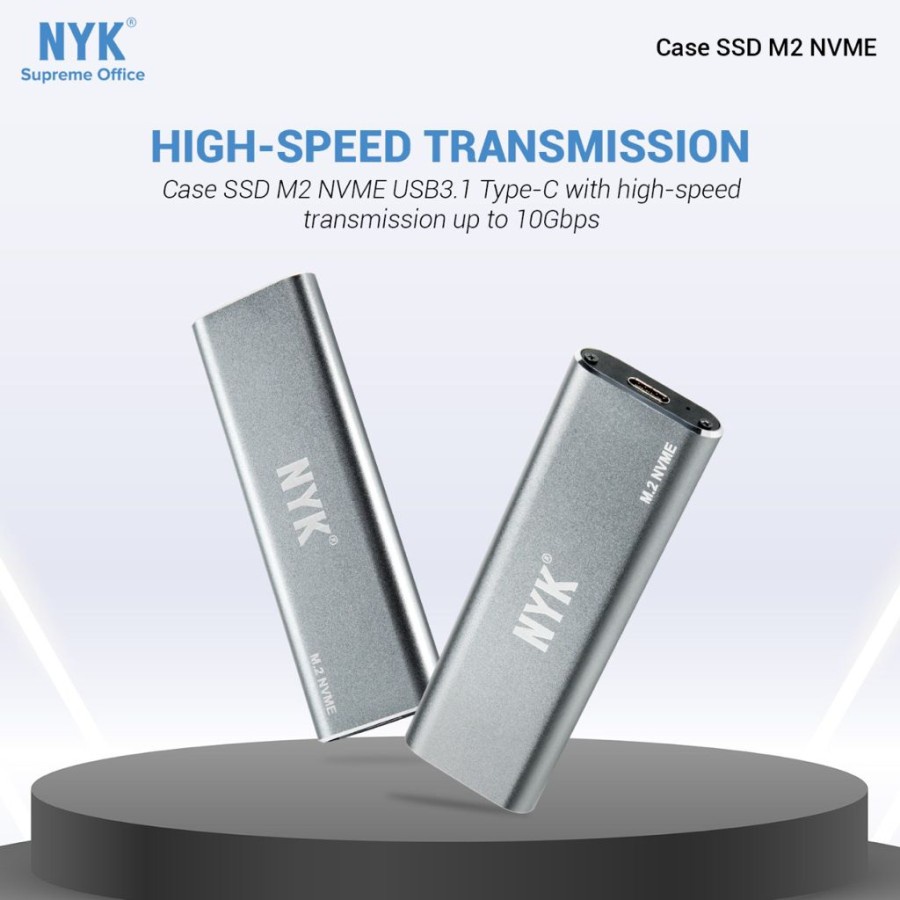 Casing SSD USB 3.1 to M.2 NVME Enclosure M2 Type C 3.1 NYK