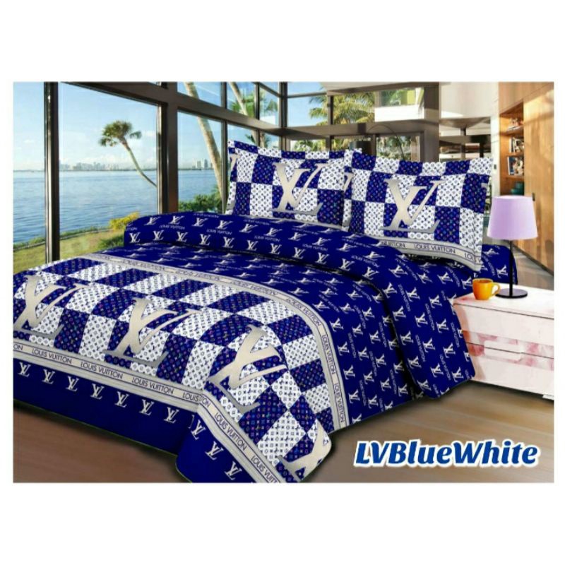 SPREI MOTIF LV UK 180X200/SPREI LV/SPREI BONITA LV/SPREI HOMEMADE UK NO 1/MOTIF LV BIRU
