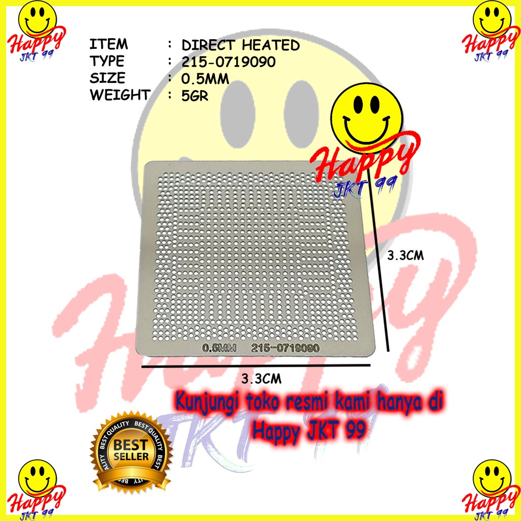 [ HAPPY JKT 99 ] DIRECT HEATED STENCIL 215-0719090 216-0810005 216-0810028 216-0810001