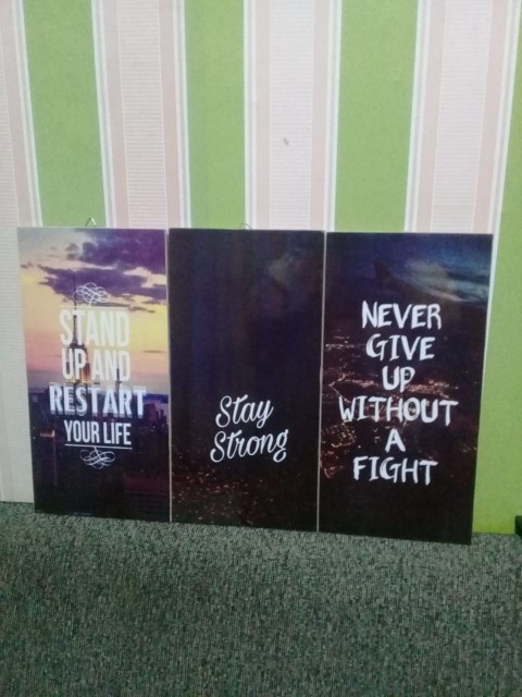 Hiasan Dinding Kata Poster Kayu Quotes Cafe Vintage Wall Decor Ruangan Dekorasi Rumah Quotes Mk87