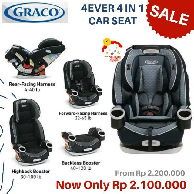 graco 4ever forward facing height