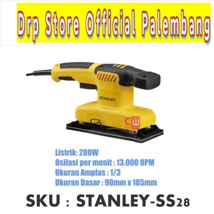 STANLEY SHEET SANDER SS28 1/3&quot; 280 W SS 28 MESIN AMPLAS