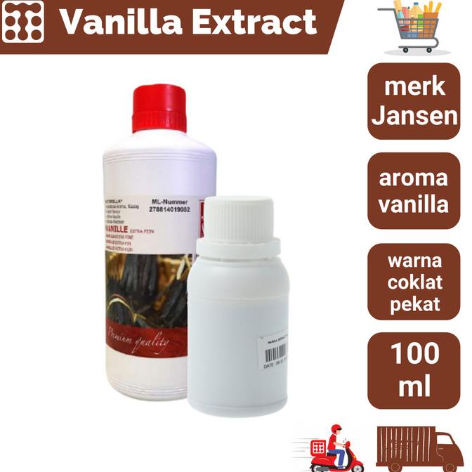 

Vanilla Extract Jansen kemasan Repack 100 Gr TERLARIS TERPERCAYA ORIGINAL