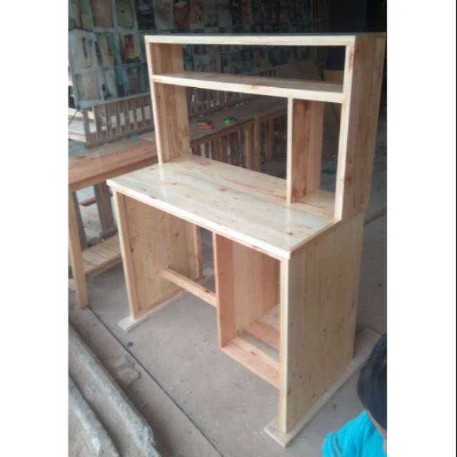 Meja belajar jati belanda | Shopee Indonesia