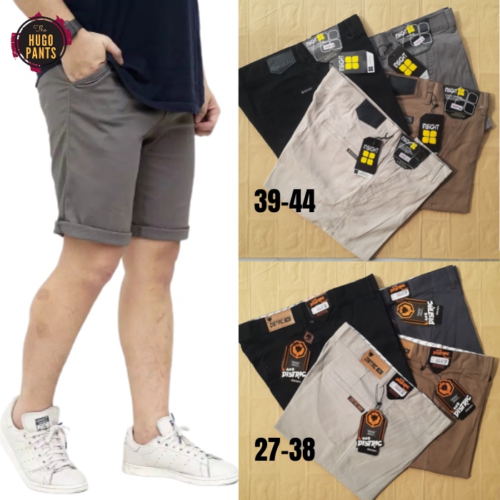 Celana Pendek Chino Distro Jumbo Surfing Pria Bahan Katun Stretch Chinos