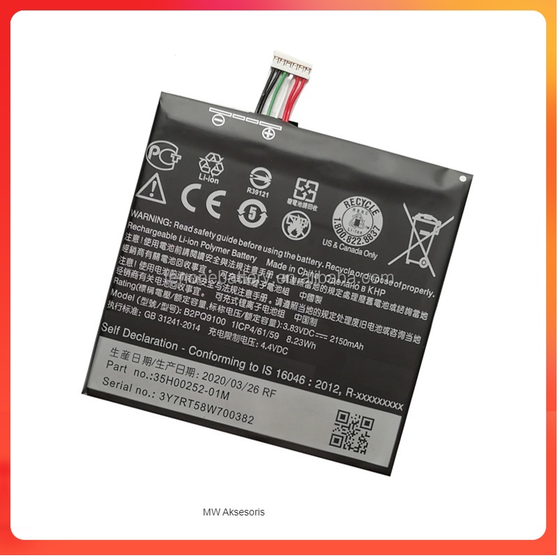 MW Battery Batere Batre Baterai Mcom HTC B2PQ9100 One A9