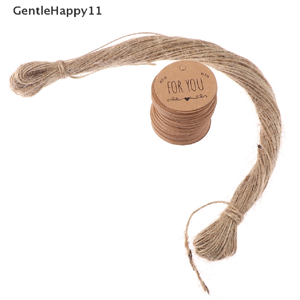 100pcs Label Tag Kertas Kraft Motif For you Untuk Dekorasi Hadiah