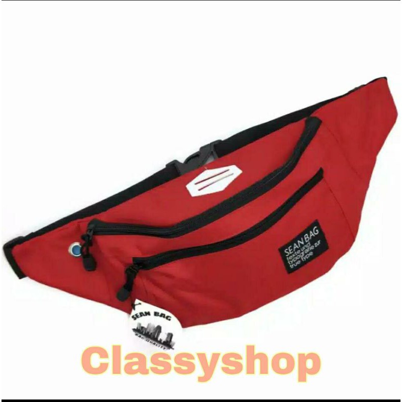 tas waistbag seanbag merah