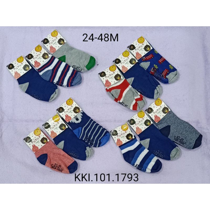 3pc Kaus Kaki bayi / kaus kaki anak anti selip murah bagus lucu