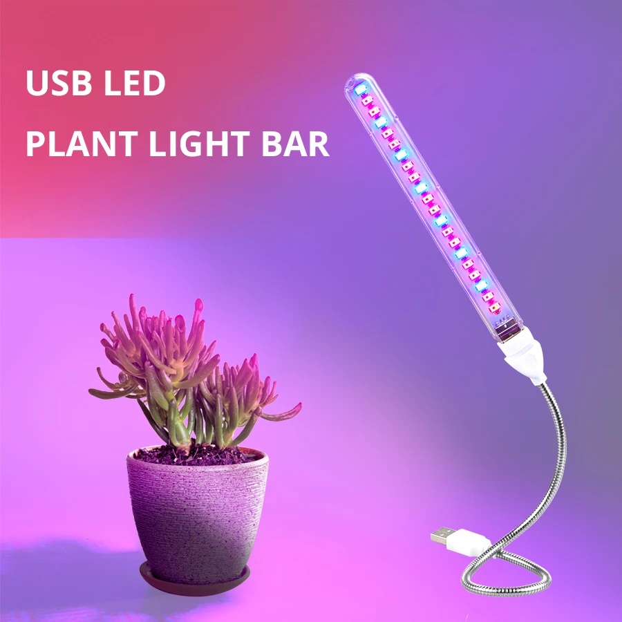 [5V LED Portable Plant Growing Lamp] [Full Spectrum Red &amp; Blue Succulent Plant Light] [Indoor USB Phytolamp For Plants Flowers Seedling Greenhouse]