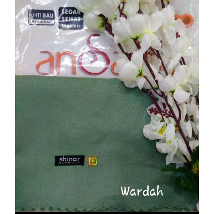 Kerudung Jilbab Sinar Glamor Gliter Ansania Hijau Wardah Laser Cut Premium