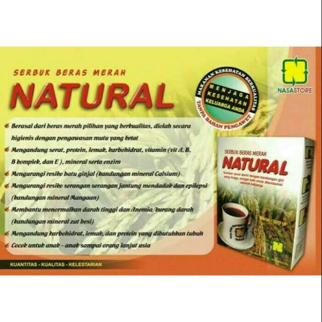 

Serbuk Beras Merah NATURAL