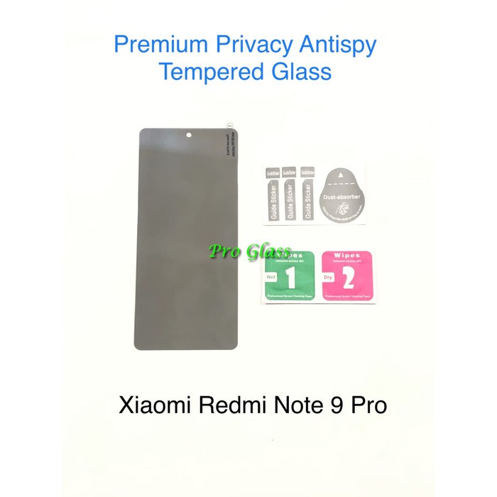 Xiaomi Redmi Note 9 / Xiaomi Redmi Note 9 PRO Privacy Anti Spy / Antispy Premium Tempered Glass