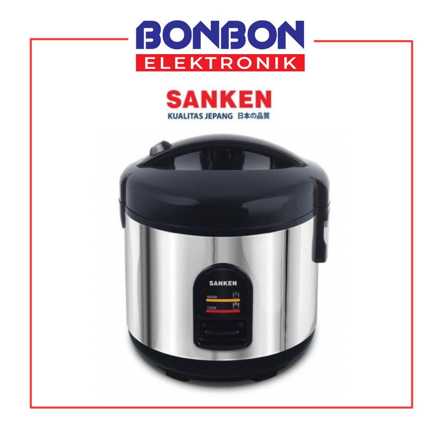 Sanken Magic Com Rice Cooker Stainless SJ-130H / SJ130 H / SJ130H 1L