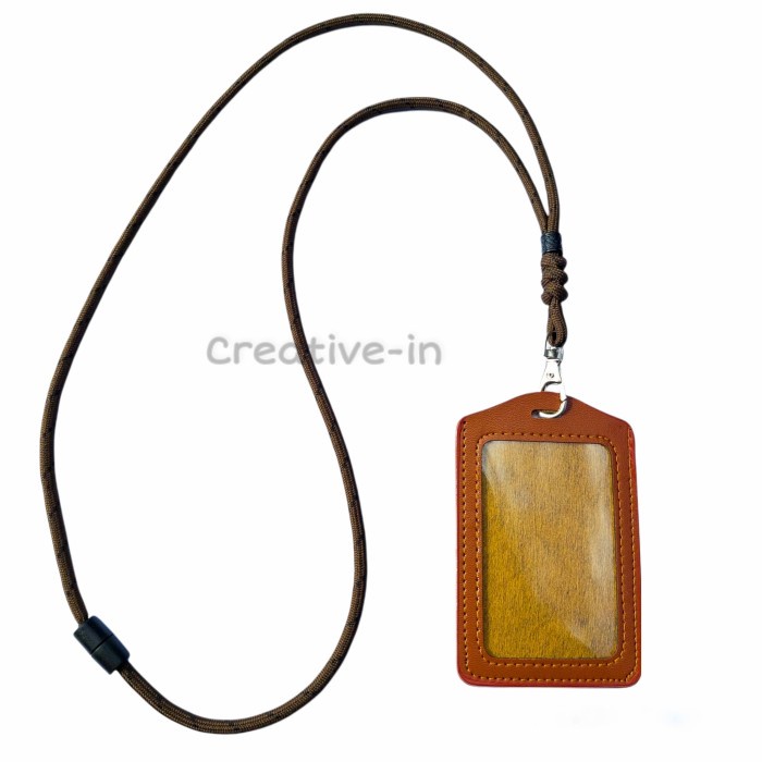 

Kusus Hari Ini Id Card Holder (Name Tag Kulit) / Tali Lanyard Paracord Bagus