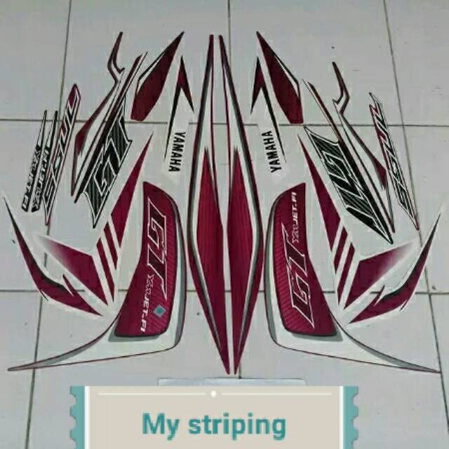 COD Stiker mio soul GT 2013 maroon