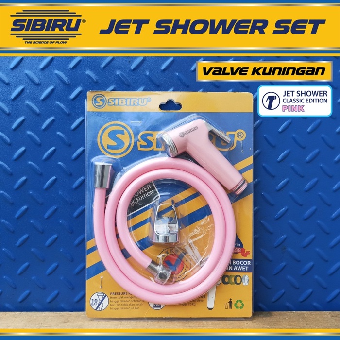 Jet Shower Set Kloset Toilet Kamar Mandi Jet Shower Bidet Head Semprotan Cebok WC - Pink