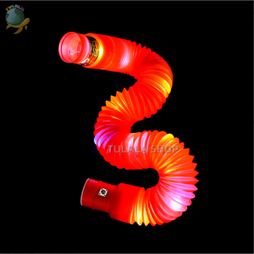 [TULALA SHOP]Mainan LED POP FIDGET TUBES SENSORY TOYS/Mainan anak Murah Lampu LED bisa Kreasikan bentuk apa ajah/Mainan anak Lampu warna warni Selang Pipa Light Up Pop Pipes