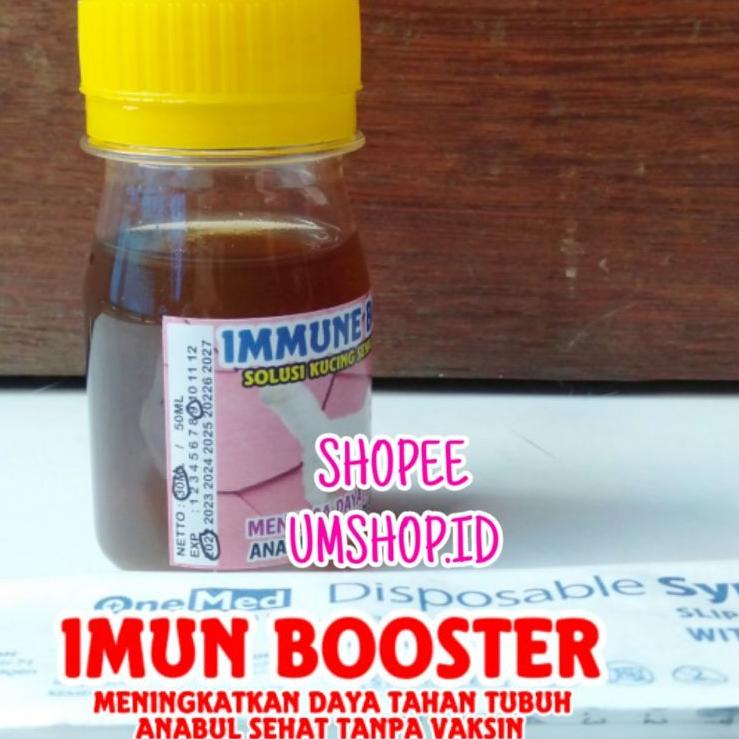 D Immune Booster Cat Vitamin Kucing Tanpa Vaksin Imun Booster Daya Tahan Tubuh Kucing Kebal Virus Shopee Indonesia