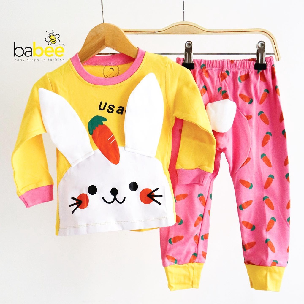 USAGI PYJAMAS Baju setelan piyama tidur pergi lucu fashion anak bayi perempuan cewek terlaris