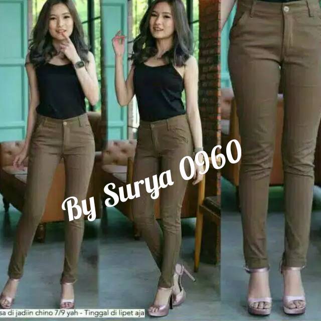 CELANA CHINO CEWEK  / CELANA BAHAN STREET  / celana kantor