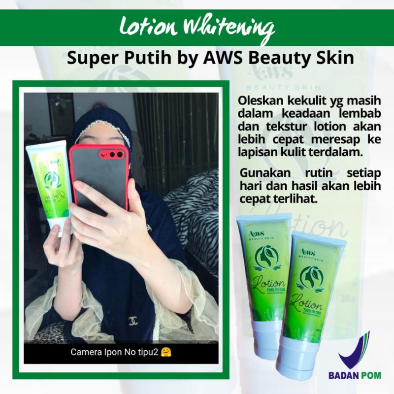 Lotion Whitening AWS | HB BPOM