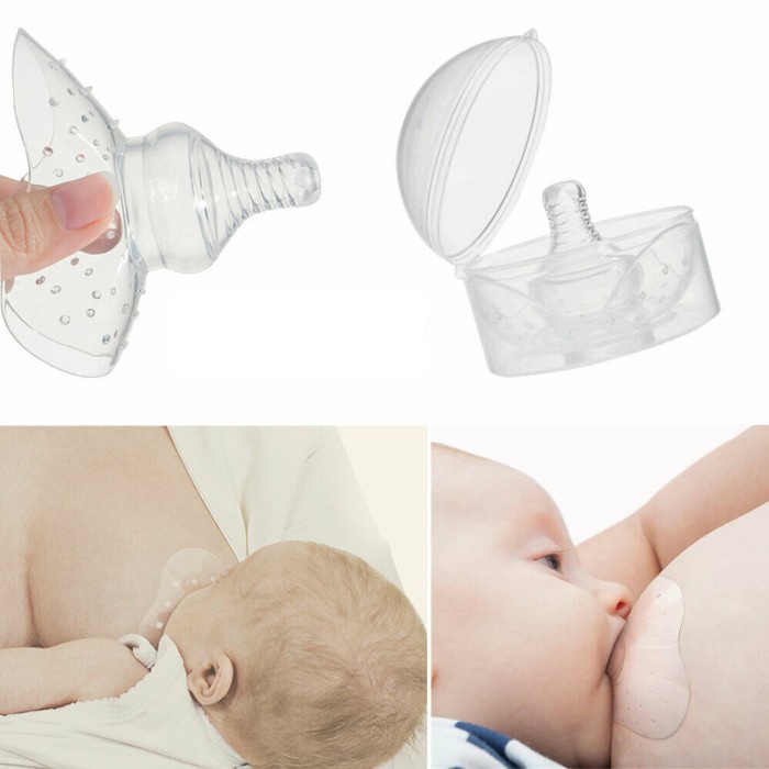 Isi 1 Pelindung puting untuk menyusui nipple shield breastfeeding