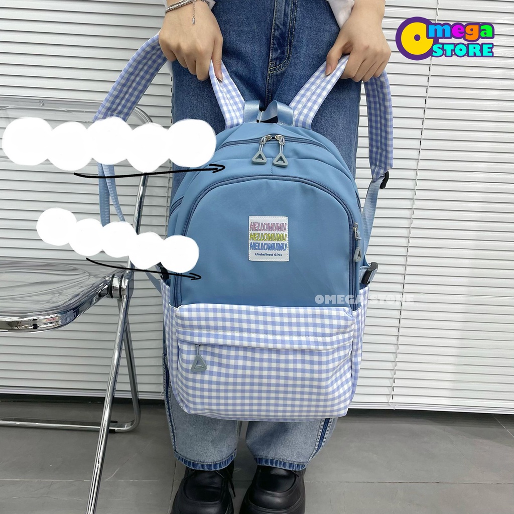 Tas Sekolah Anak Perempuan Tas Sekolah SD SMP SMA Tas Ransel Wanita Backpack Korea Fashion 217