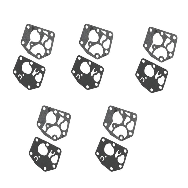 Gro 10Pcs / Set Carburettor Oil Gasket Garden Tool Practical Durable Carburetor Diaphragm Gaskets Suitable For Classic Eng