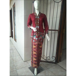 Kebaya Modern Kebaya Encim Modern Lengan Panjang Kebaya Wisuda Shopee Indonesia