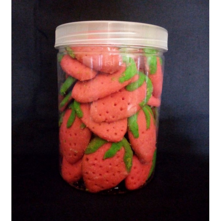 

COOKIES STRAWBERRY / Kue kering lebaran karakter 450 gram