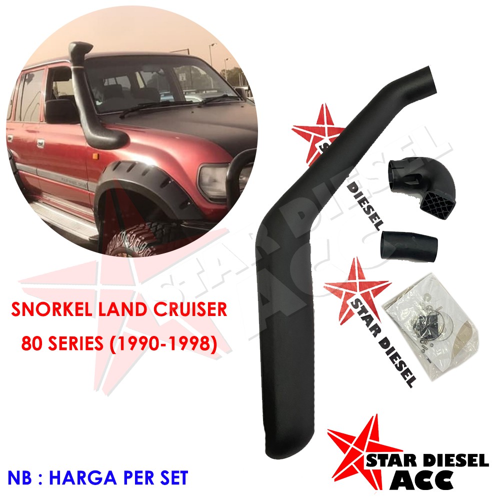 SENORKEL LAND CRUISER VX 80 SNORKEL TOYOTA VX 80 BAHAN ASLI PLASTIK
