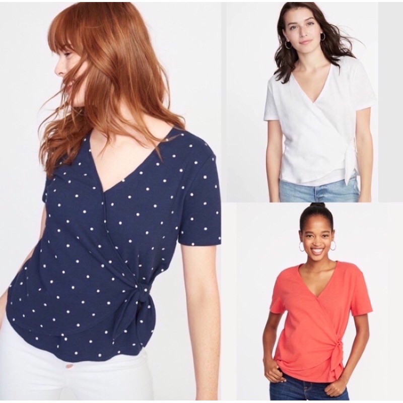 Old Navy Faux Wrap Blouse - Size S