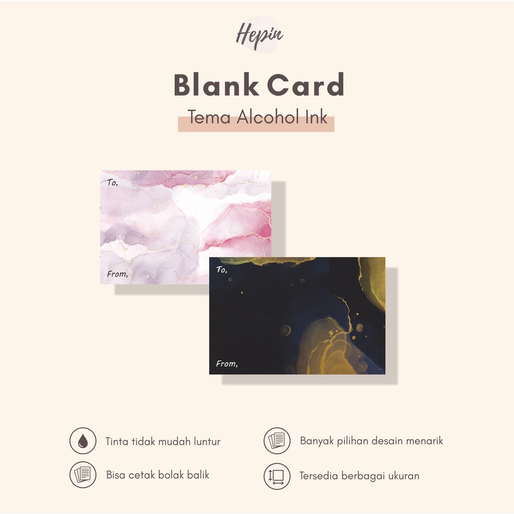 

Blank card murah edisi ALCOHOL INK