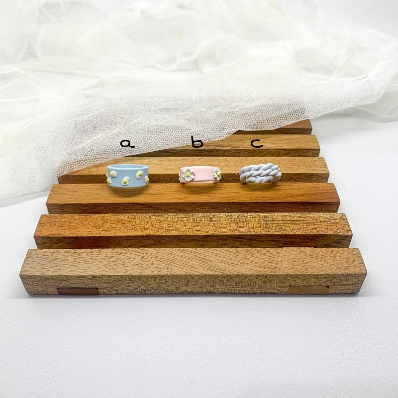 Cincin Polymer Clay | Ring Polymer Clay | Cincin Lucu | Cincin