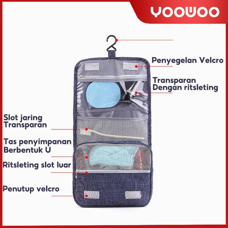 Tas perlengkapan mandi / tas kosmetik / tas penyimpanan perjalanan