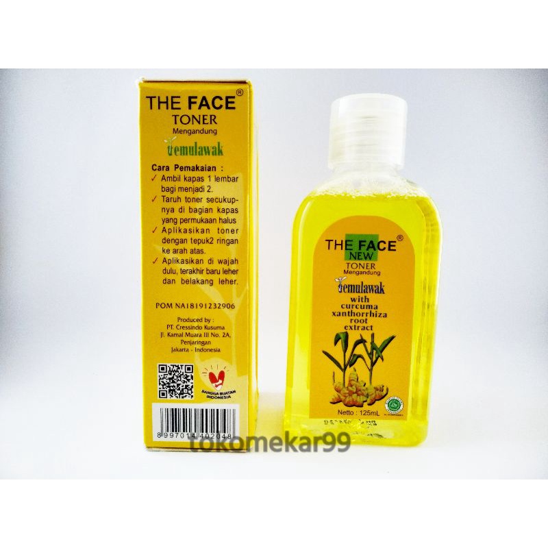 TONER THE FACE TEMULAWAK 125ML BPOM RESMI ORIGINAL