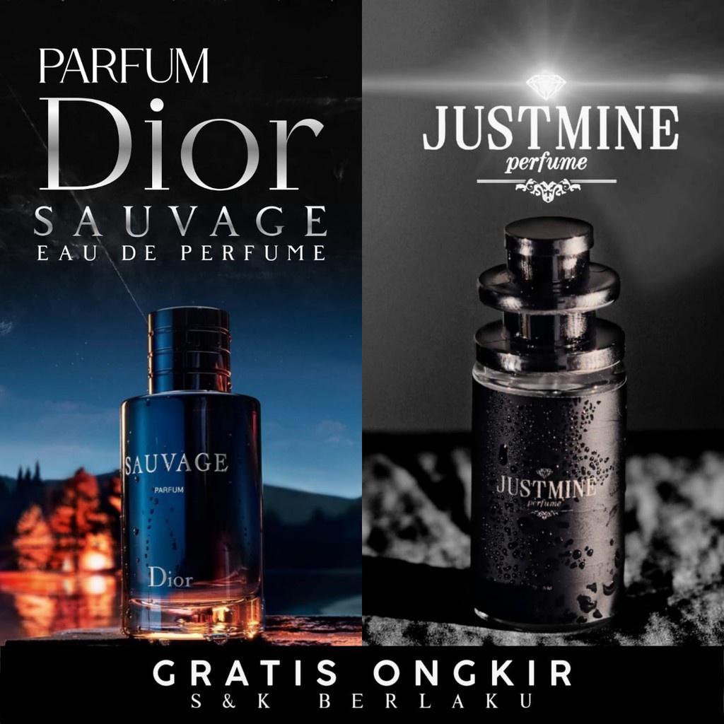 PARFUM LAKI DISUKAI WANITA AROMA DIOR SAUVAGE ORIGINAL TAHAN LAMA SEHARIAN 24 JAM NON ALKOHOL MURAH