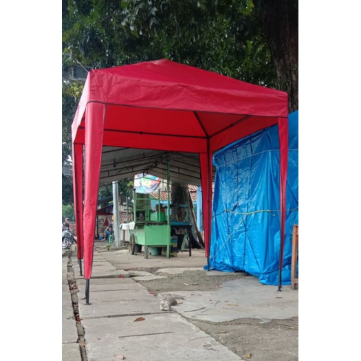 tenda cafe bongkar pasang tenda basar ukuran 2x2 fullshet