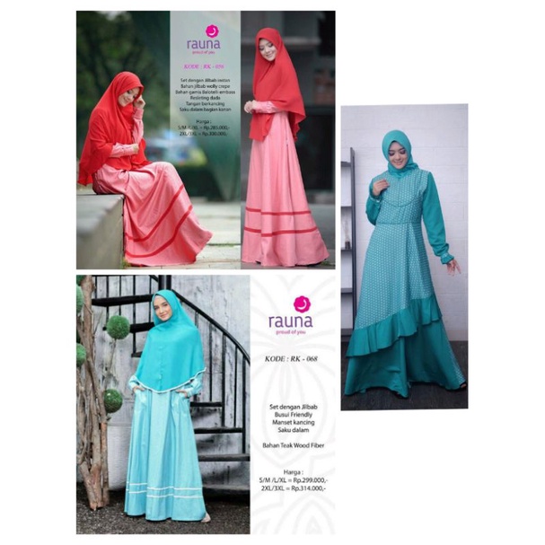 RK 56 Salem | RK 68 Biru | RK 91 Tosca | DISKON GAMIS SET SYAR'I RAUNA TERBARU TERMURAH